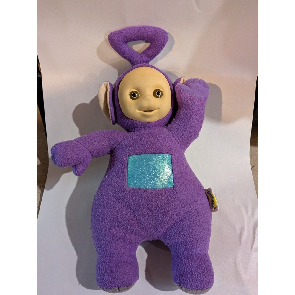 Playskool Teletubbies 1998 Vintage Talking Tinky Winky Plush Toy 17" Works